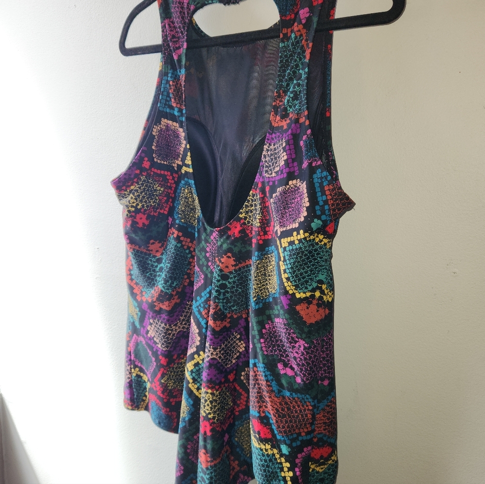 Torrid Snakeskin High Neck One Piece Swimsuit, Size 3 - Picture 8 of 10